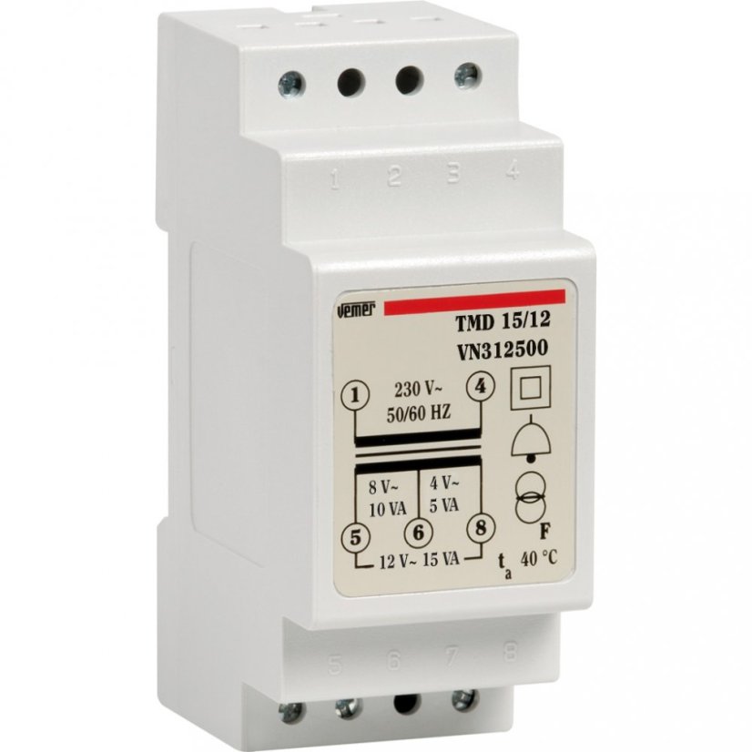 Bezpečnostní transformátor pro přerušovaný provoz Vemer TMD 15/12 Bezpečnostní transformátor pro přerušovaný provoz Vemer TMD 15/12
