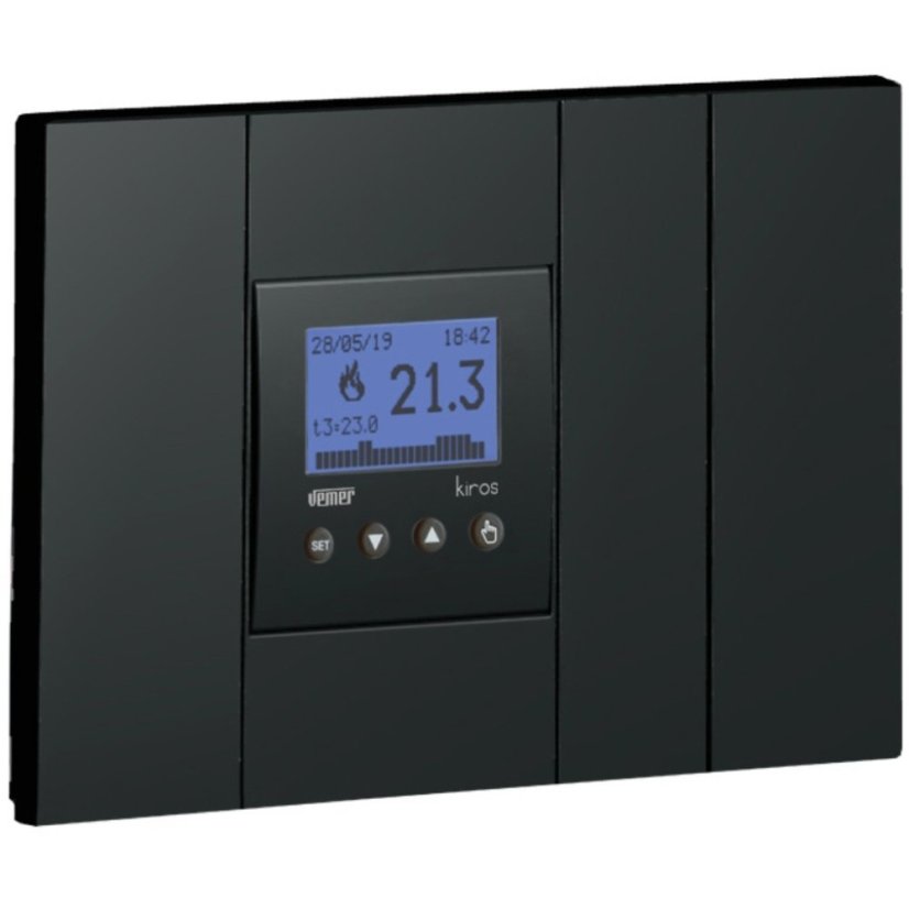 Digitální programovatelný termostat zapuštěný Vemer Kiros.NOW Digitální programovatelný termostat zapuštěný Vemer Kiros.NOW