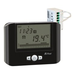 Digitální programovatelný termostat na stěnu Vemer Set Mithos RF Nero