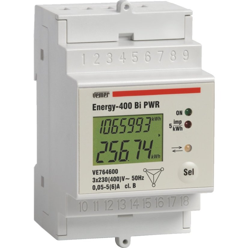 Třífázový elektroměr Vemer Energy-400 Bi PWR