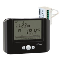 Digitální programovatelný termostat na stěnu Vemer Set Mithos RF Nero