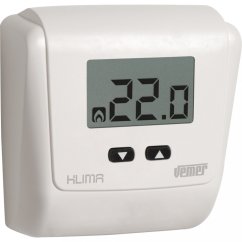 Elektronický termostat na stěnu Vemer Klima LCD