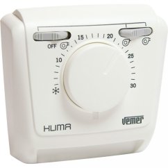 Mechanický termostat na stěnu Vemer Klima 3V