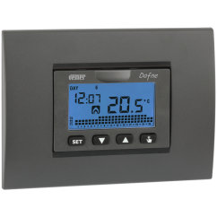 Digitální programovatelný termostat zapuštěný Vemer Dafne