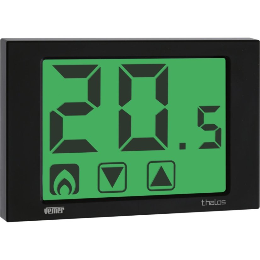 Elektronický termostat na stěnu Vemer Thalos 230 Nero
