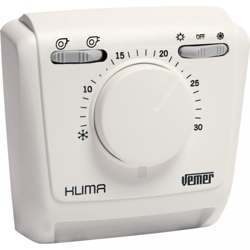Mechanický termostat na stěnu Vemer Klima 2V
