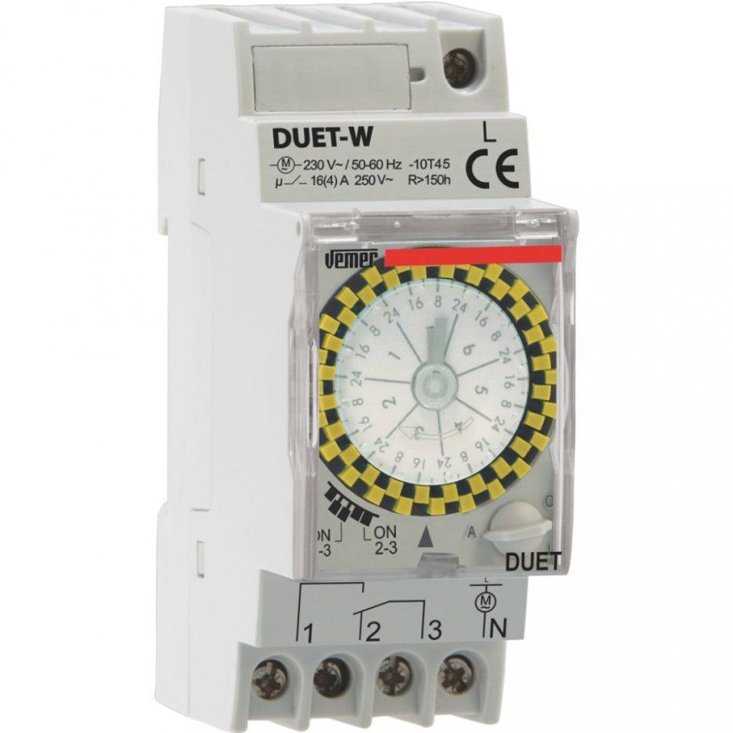 Elektromechanické spínací hodiny Vemer DUET-W