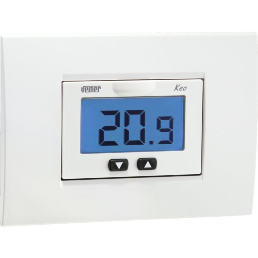 Elektronický termostat zapuštěný Vemer Keo-B LCD Elektronický termostat zapuštěný Vemer Keo-B LCD